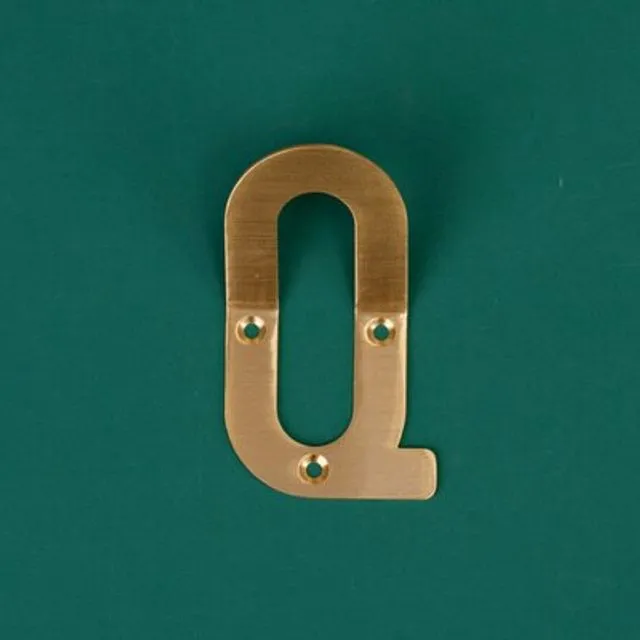 HIERO Solid Brass "Q" Letter Hooks