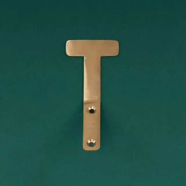 HIERO Solid Brass "T" Letter Hooks