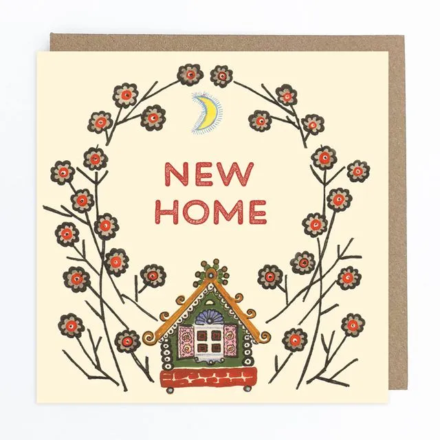 New Home Gingerbread House Greeting Card