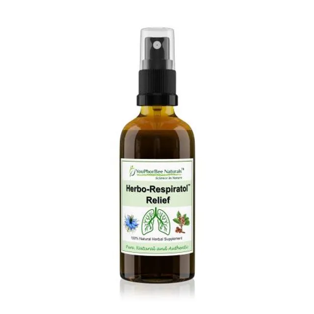 Herbo-Respiratol Relief Spray - 100% Natural, alcohol-free - 30ml (Pack of 10)