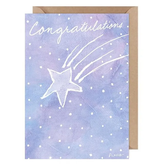 Congratulations  ....Flavia Card by Flavia Weedn 100% Cotton  Tree Free Made in Switzerland 0101-0072
