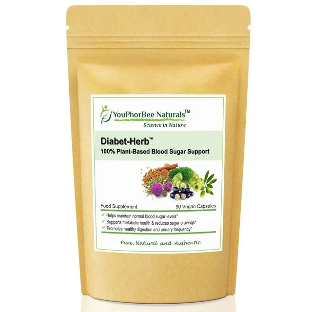 Diabet-Herb™ - 90 Vegan Capsules (Packs of 6)