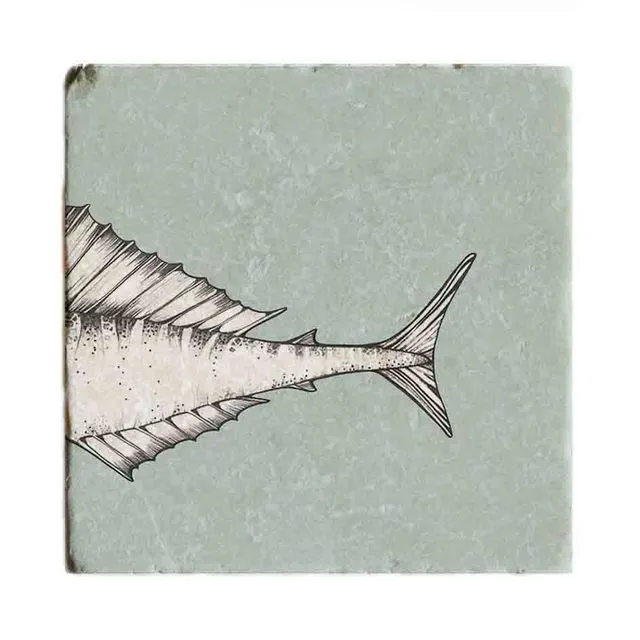 Ligarti Natural Stone Coaster | Design Tile | Swordfish Part 2