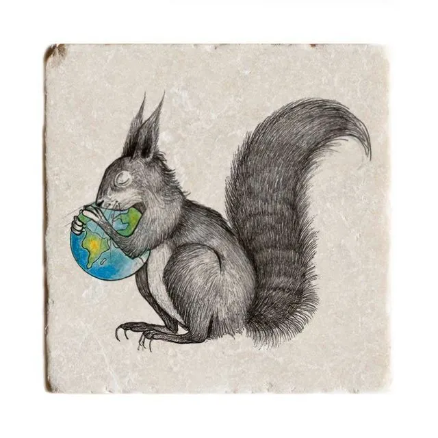 Ligarti Natural Stone Coaster | Design Tile | World Squirrel