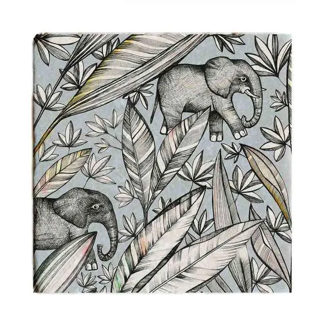 Ligarti Natural Stone Coaster | Design Tile | Elephants