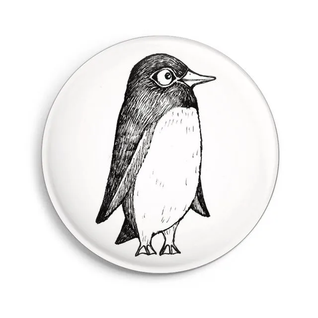 Ligarti Design Button Magnet | Penguin Marianne