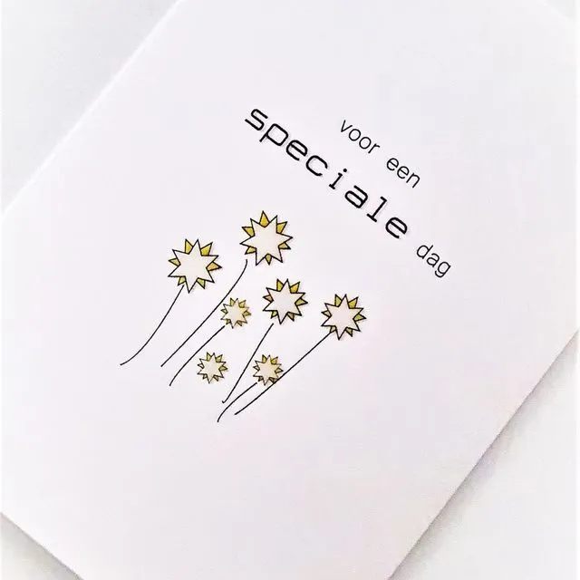 Sterk card 'Voor een speciale dag' - 10 cards