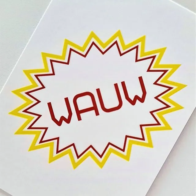 Sterk card 'Wauw' - 10 cards
