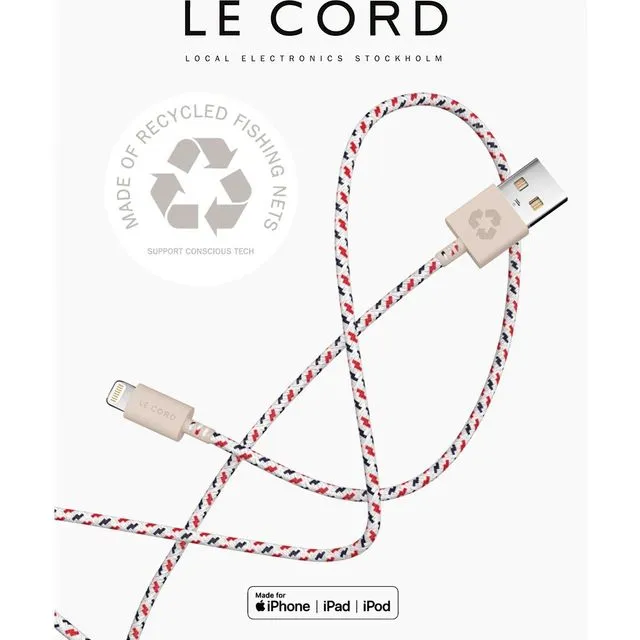 iPhone Cable - Ghost Net Spiral Made From Recycled Fishing Nets