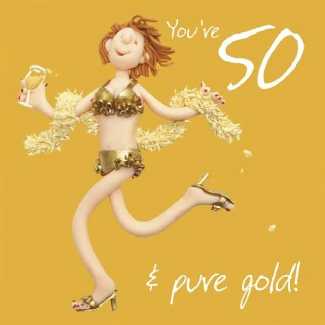 50 pure gold Card (Pack of 6)