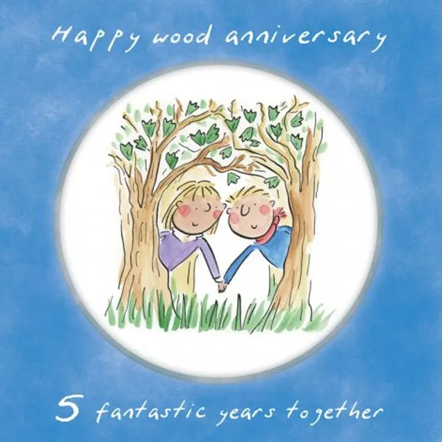 5th wedding anniversary (Pack of 6)