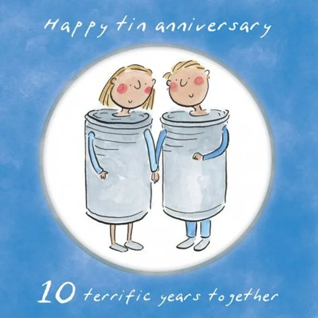 10th wedding anniversary (Pack of 6)