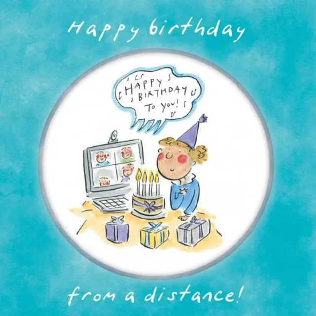 Birthday at a distance (Pack of 6)