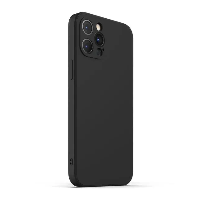 P V R E - Black Silicone iPhone 12 Pro Max Case