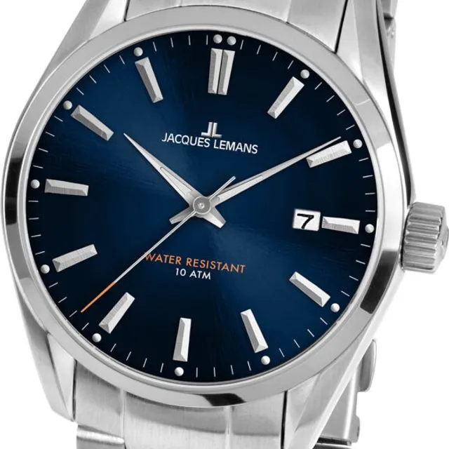 Jacques Lemans Derby Quartz Stainless Steel Men's Bracelet Watch