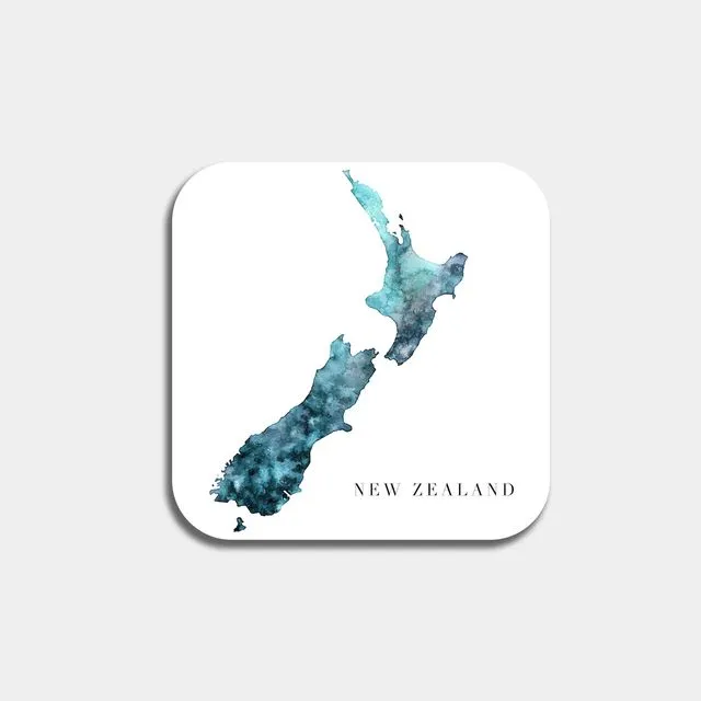 New Zealand Watercolour Coaster