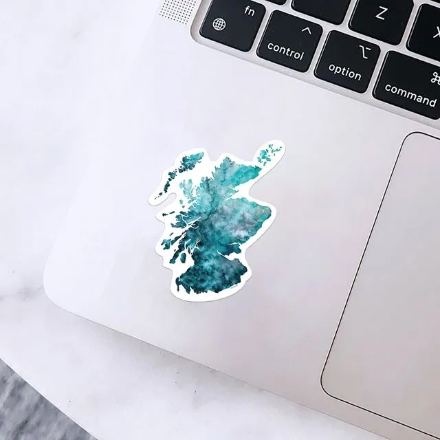 Scotland Sticker - Turquoise