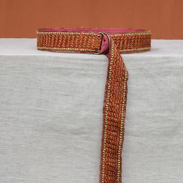 Double Ring Belt | Handmade from vintage embroidered materials