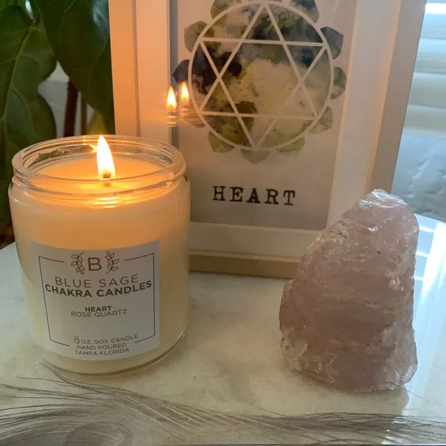 HEART (4TH CHAKRA) SOY CANDLE