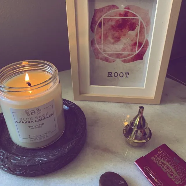 GROUNDED (ROOT CHAKRA) SOY CANDLE