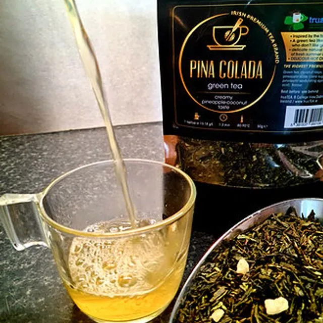 Pina Colada Green Tea - Pineapple/Coconut Taste (Pack of 8)