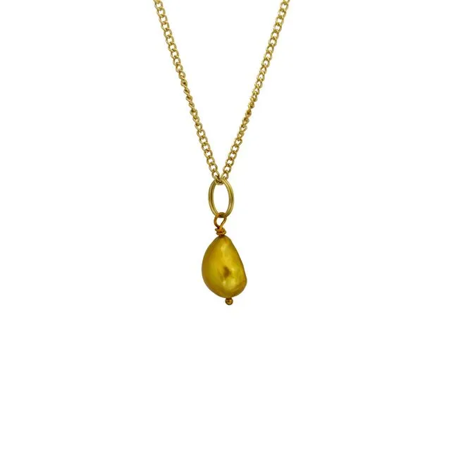 Freshwater Gold Pearl Necklace