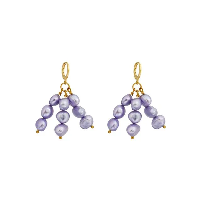 Igi (Trees) Lavendar Pearl earrings
