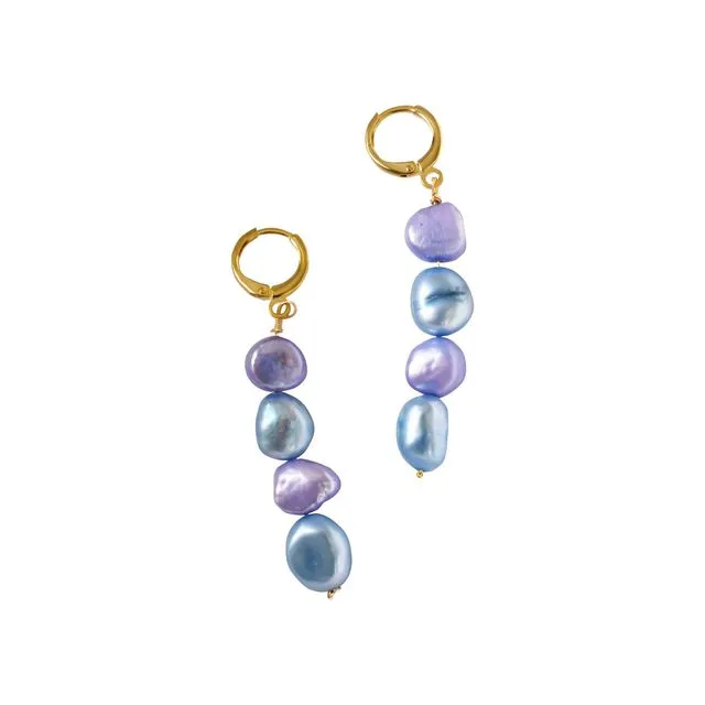 Double (meji-meji) pearl earrings