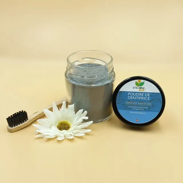 Toothpaste Powder - Spearmint Whitening and Activated Charcoal - 70gr