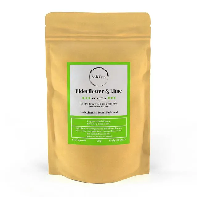 Elderflower and Lime Loose Leaf Tea - 70g