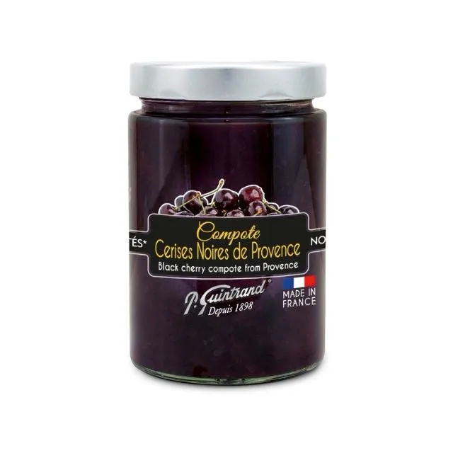 Compote de cerise noire PG 327 ml - sans sucres ajoutés (Pack of 12)