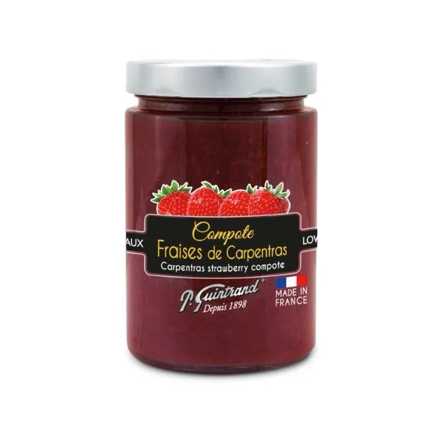 Compote de "fraises de Carpentras" PG 327 ml - allégée en sucres (Pack of 12)