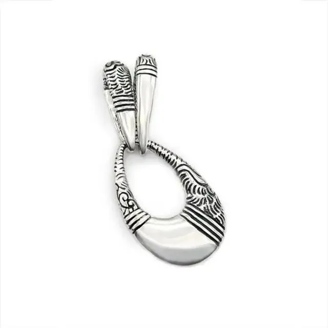 Mountain Tribes Double Ring Pendant