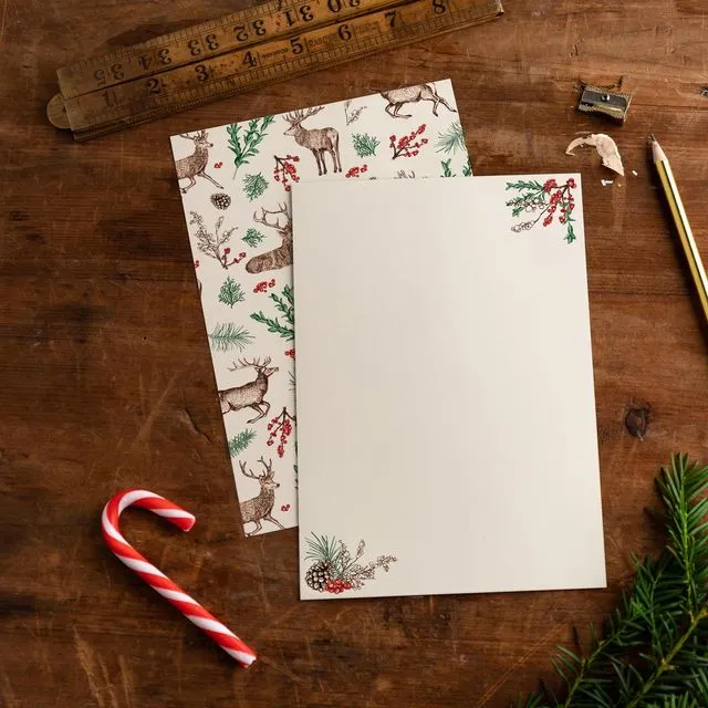 Christmas Reindeer Writing Set