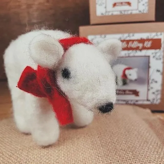 Polar Bear - Needle Felting Kit
