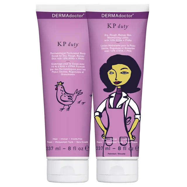 KP Duty Kit for Keratosis Pilaris + Dry, Rough Bumpy Skin with 10% AHAs + PHAs