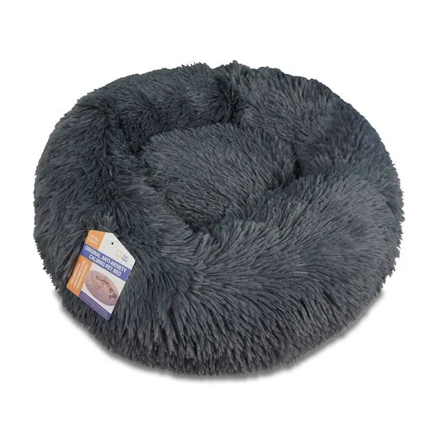 Ultra Fluffy Pet Bed - Dark Grey / 100cm
