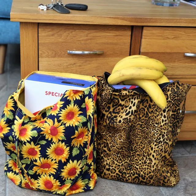 Tote Bag, Reusable Shopping bag, Grocery Bag, Large Shopping Bag, Eco Bag, Eco Friendly, Plastic Free, Zero Waste