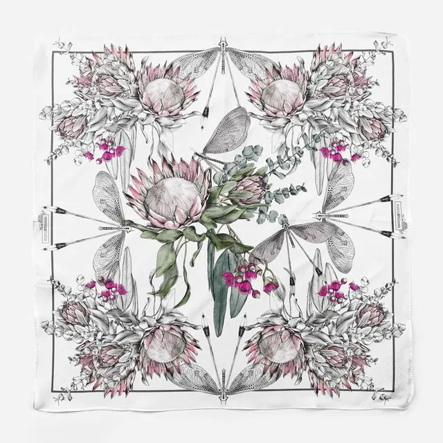 ‘Protea Bouquet’ Silk Tencel Scarf