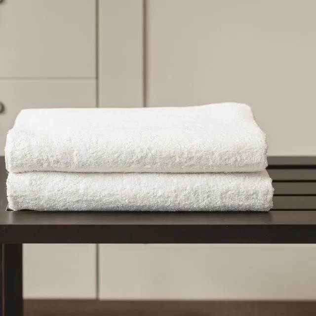 Double Bath Towel - Sun White