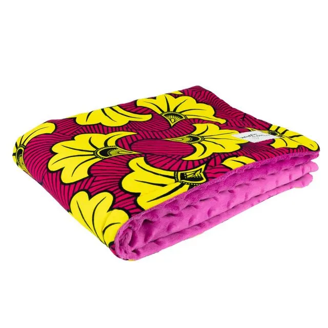 Yellow Hibiscus | Toddler blanket & pillow set