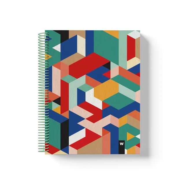 Colorful Spiral Notebooks | Geometric