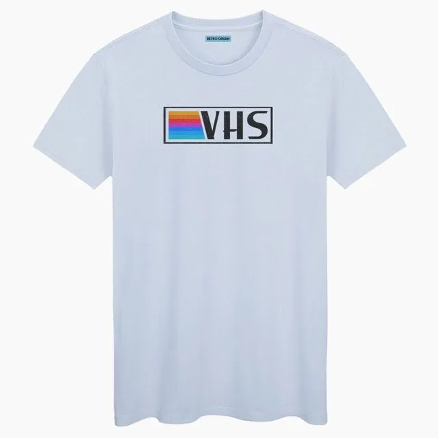 Vhs Unisex Blue Cream T-shirt