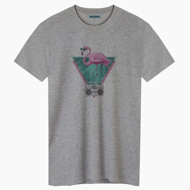 Flamingo Unisex Gray T-shirt