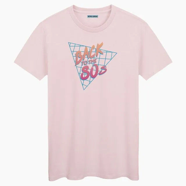 Back To 80´s Unisex Pink Cream T-shirt