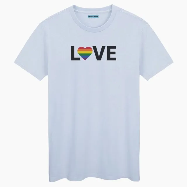 Love Unisex Blue Cream T-shirt