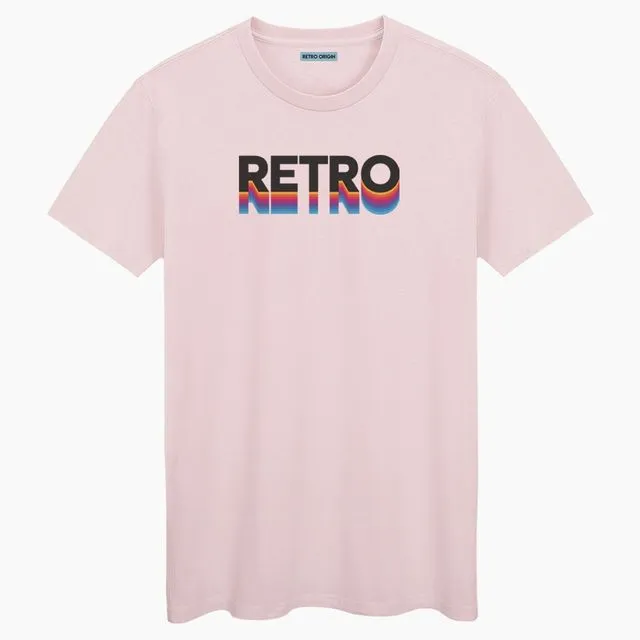 Retro Unisex pink Cream T-shirt