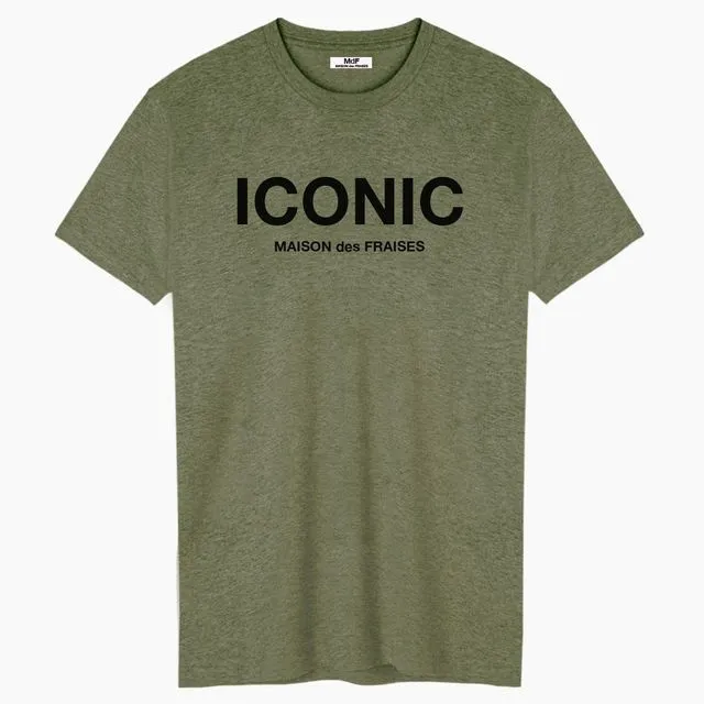 ICONIC MAISON des FRAISES Unisex Green Caqui T-shirt