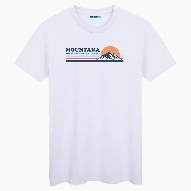 Mountana Unisex white T-shirt