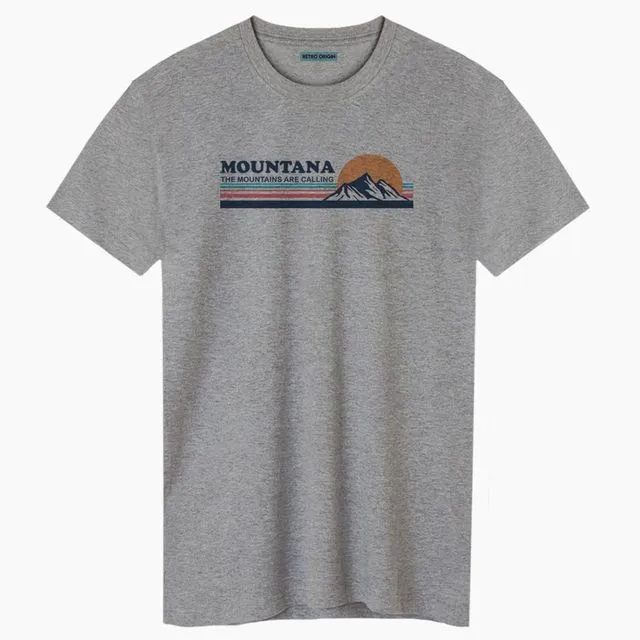 Mountana Unisex Gray T-shirt